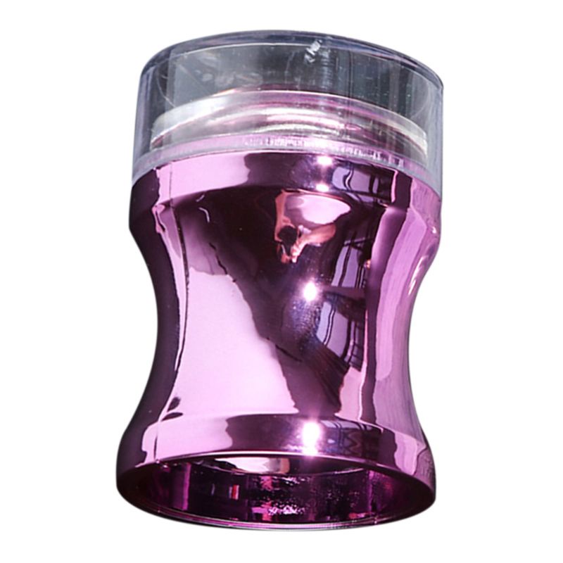 [Hàng mới về] Dụng cụ in trang trí móng đầu silicone trong suốt có vỏ bằng kim loại có thể tháo rời
