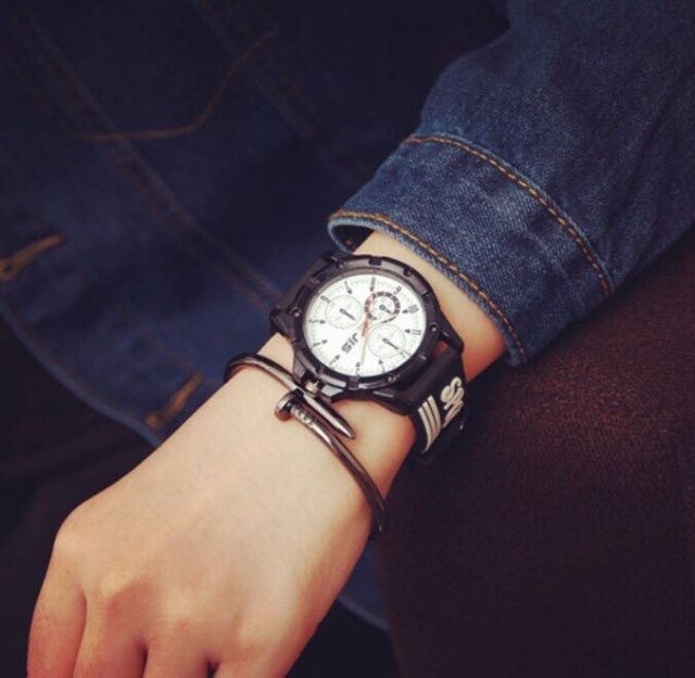 ĐỒNG HỒ NỮ SPORT JIS DÂY CAO SU THỂ THAO THỜI TRANG AH571 | BigBuy360 - bigbuy360.vn