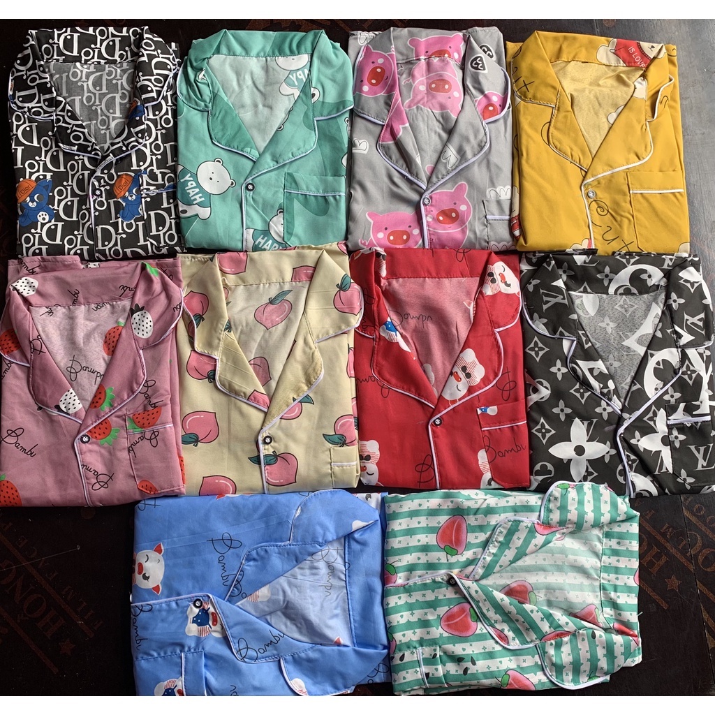 [99k/3b RẺ VÔ ĐỊCH] Bộ Pijama Áo Cộc Quần Dài Chất Kate Thái Họa Tiết Siêu Xinh, Cực HOT | BigBuy360 - bigbuy360.vn