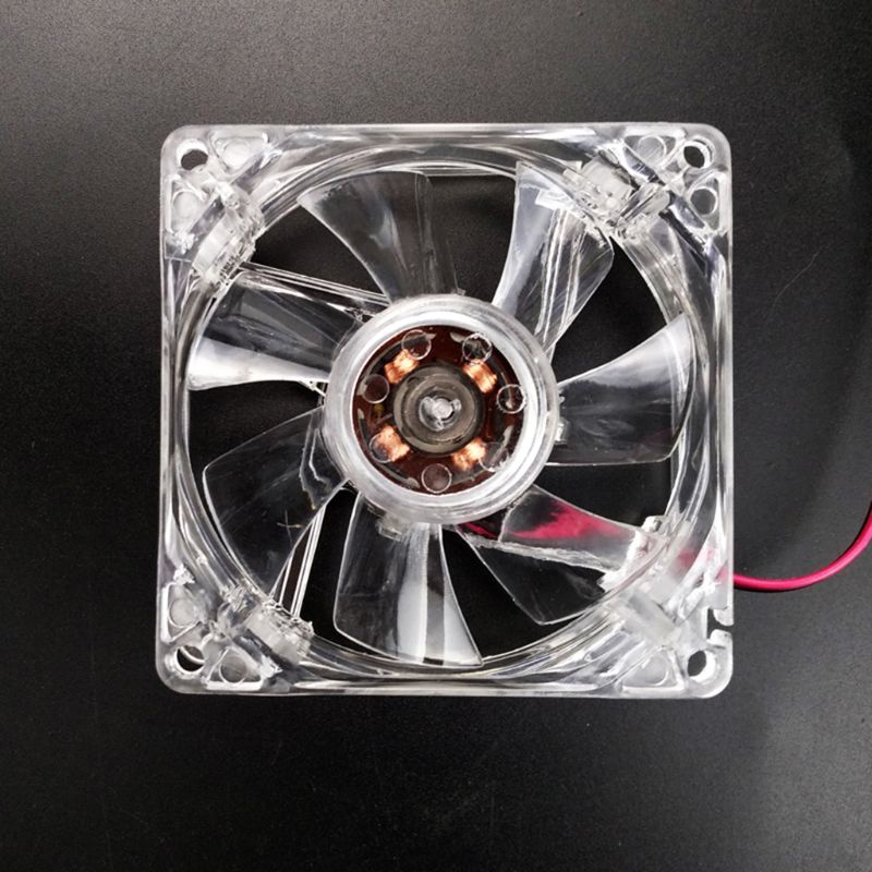 Psy 1PC 8cm Double Aperture Multi-colored Silent LED Computer Case PC Cooling Fan 12V Cooling Fan