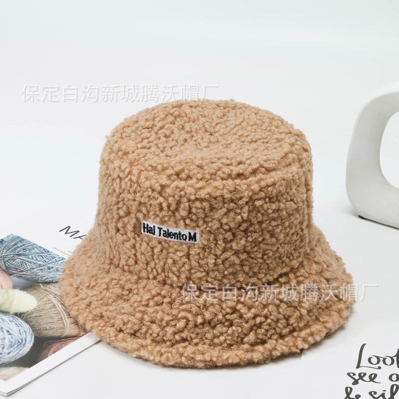 Mũ bucket lông cừu phong cách Hàn Quốc hot hit mềm mại 2021