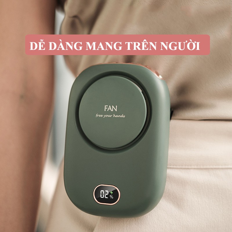[FREESHIP] Quạt tích điện mini cầm tay tiện ích thích hợp cho dân văn phòng pin 2000MAH - Mẫu hot hè 2021