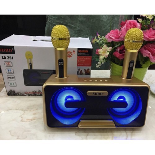 [mien phi van chuyen]CỰC SỐC Loa Bluetooth Karaoke SDRD SD-301 chắc âm