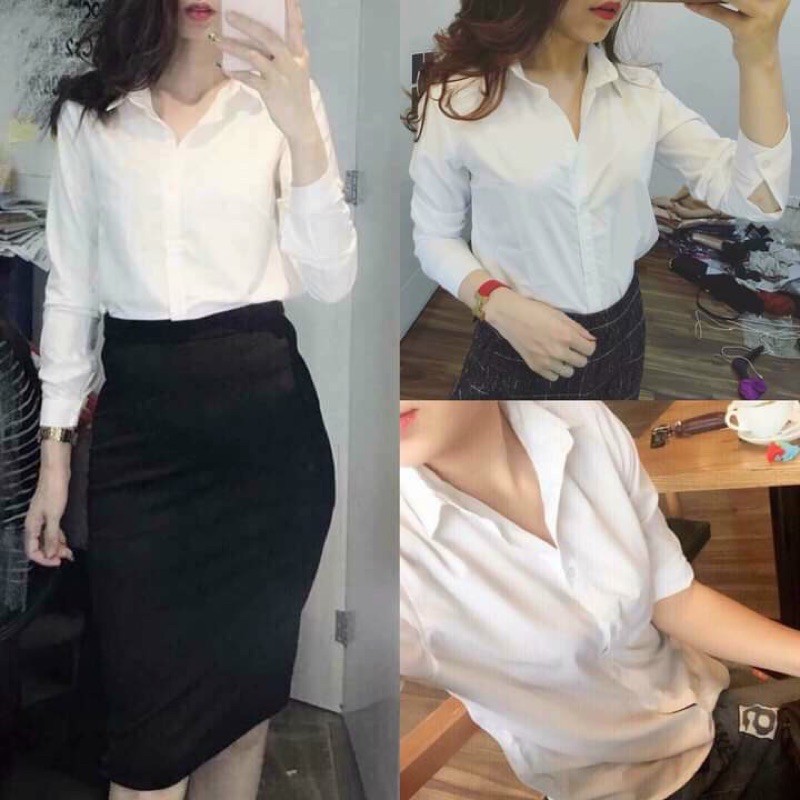 [Freeship đơn từ 0đ] Áo sơ mi U-NI tay dài & cộc