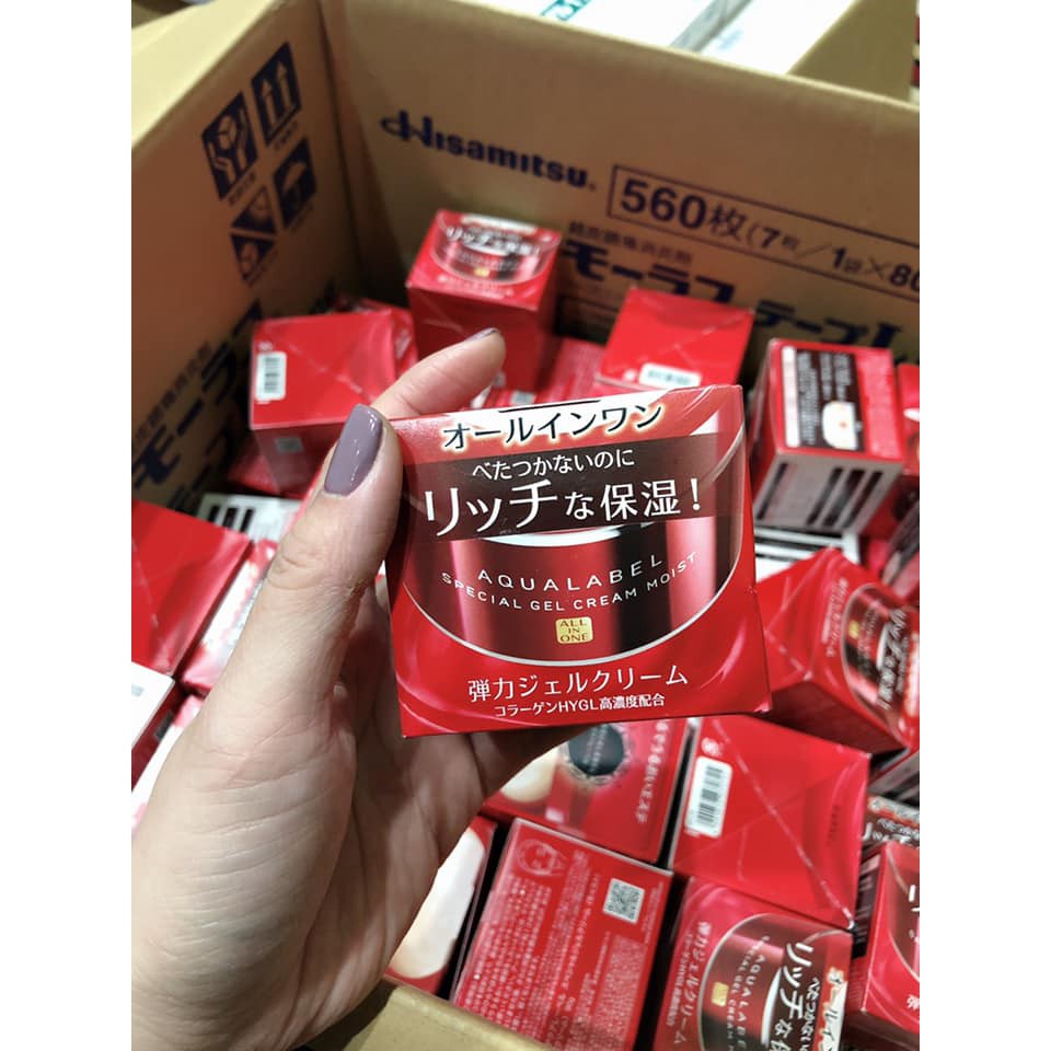 Kem Dưỡng Aqualabel Đỏ - Kem dưỡng 5 trong 1 Special Cream Shiseido Đỏ/Vàng 90ml