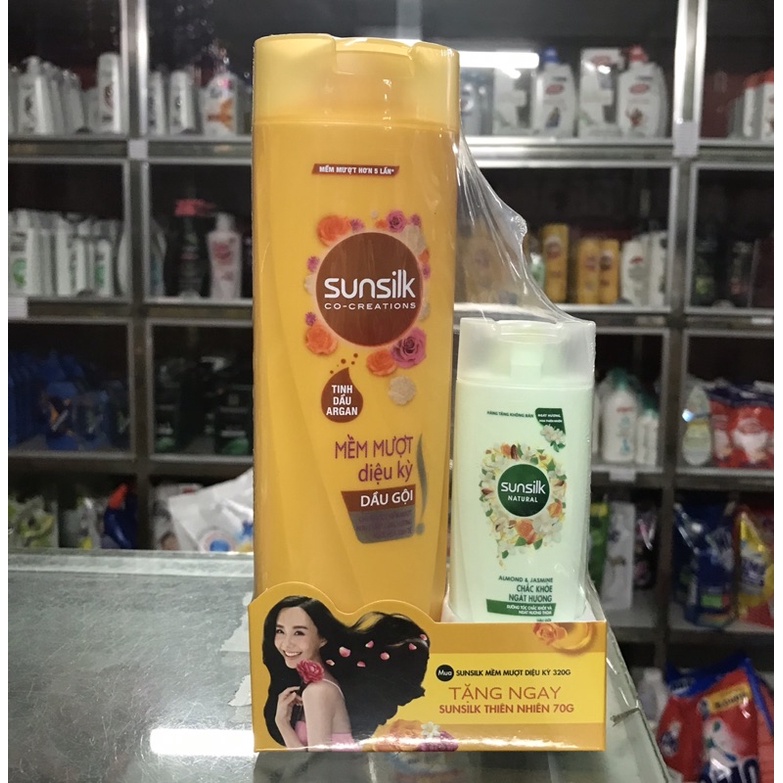 DẦU GỘI SUNSILK 320g TẶNG DẦU GỘI SUNSILK THIÊN NHIÊN 70g