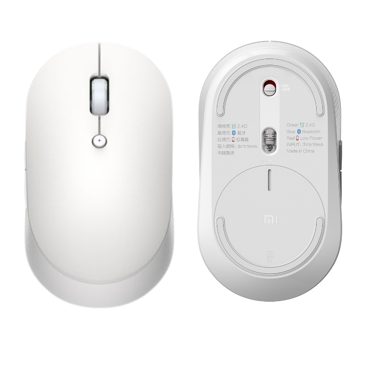 Chuột Bluetooth Xiaomi Mi Dual Mode Wireless Mouse Silent Edition - Bluetooth 4.2 &amp; RF 2.4GHz, Không Tiếng Ồn