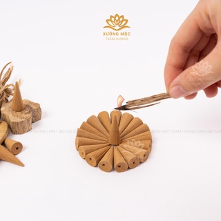 Nhang Trầm Hương Sạch Nguyên Chất Tự Nhiên Hộp 100G - Nụ Tháp XƯỞNG MỘC VIỆT ( Đốt 15~20 p )