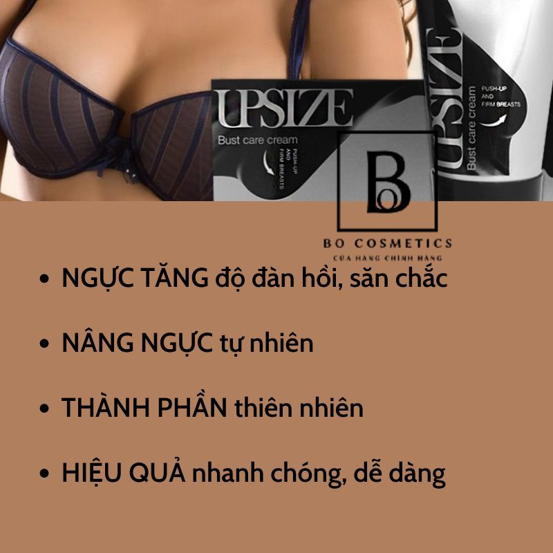 Kem Nâng Ngực Upsize Bust Care Cream Chính Hãng NGA (Cam Kết Tăng 3-5cm Trong 1 Liệu Trình) - Giúp Bạn Quyễn Rũ Hơn