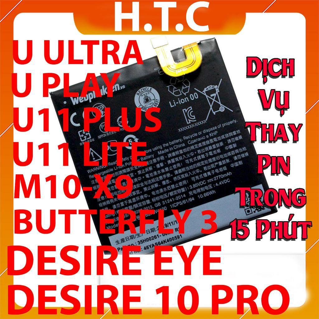 Pin Scud cho HTC U Play/U11 Plus/M10/10/U Ultra/Desire 10 Pro/U11 Lite/Desrie Eye/Butterfly 3