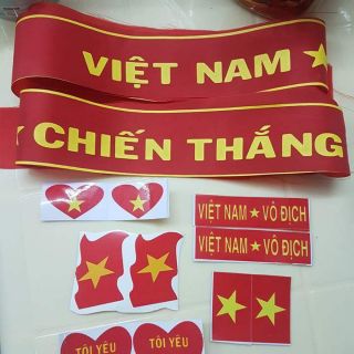 Set 2 Băng rôn cổ động Việt Nam