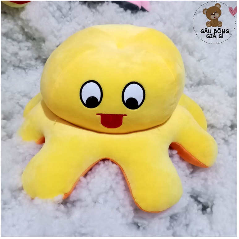 GẤU BÔNG BẠCH TUỘC CẢM XÚC 2 MẶT HÀNG CAO CẤP VẢI MINISO KÈM THÊM QUÀ TẶNG