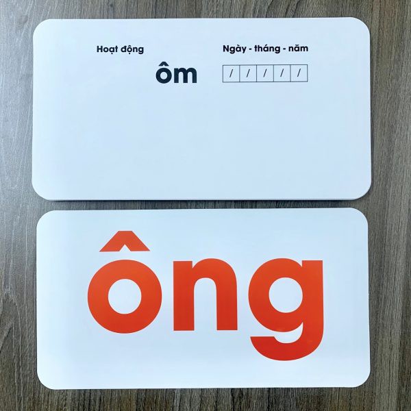 Bộ Flashcard tiếng Việt dạy trẻ học đọc cơ bản 100 thẻ PH Glenn Doman