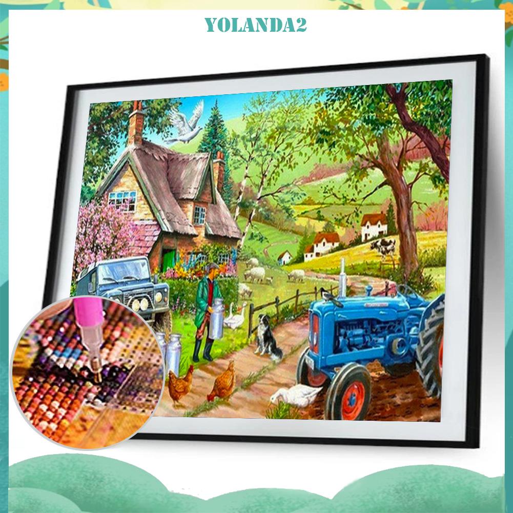 Diamond Painting 5D DIY small river Full Round Drill Rhinestone Picture