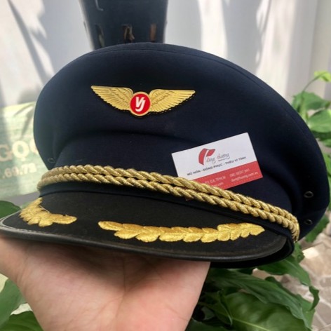 Logo/ huy hiệu phi công VietJet gắn trên nón mũ + Nón pilot