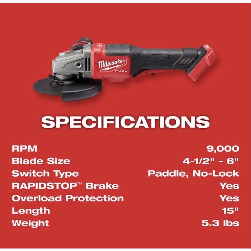 MÁY MÀI MILWAUKEE 2980-20 NEW