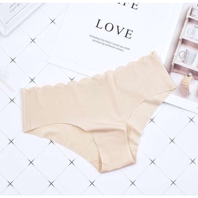 Quần Lót Nữ Đúc Su Thun Lạnh không đường may viền sóng gợi cảm tôn dáng sexy ❤️ Quần lót đúc su thun lạnh - QL 1033