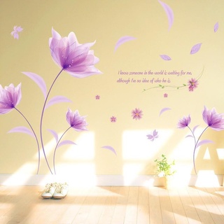 Decal dán tường hoa tím - xl8190 zooyoo