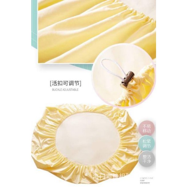 BỘ GA  GỐI 1 MẦU CHẤT LIÊU COTTON CHỐNG  THẤM NƯỚC