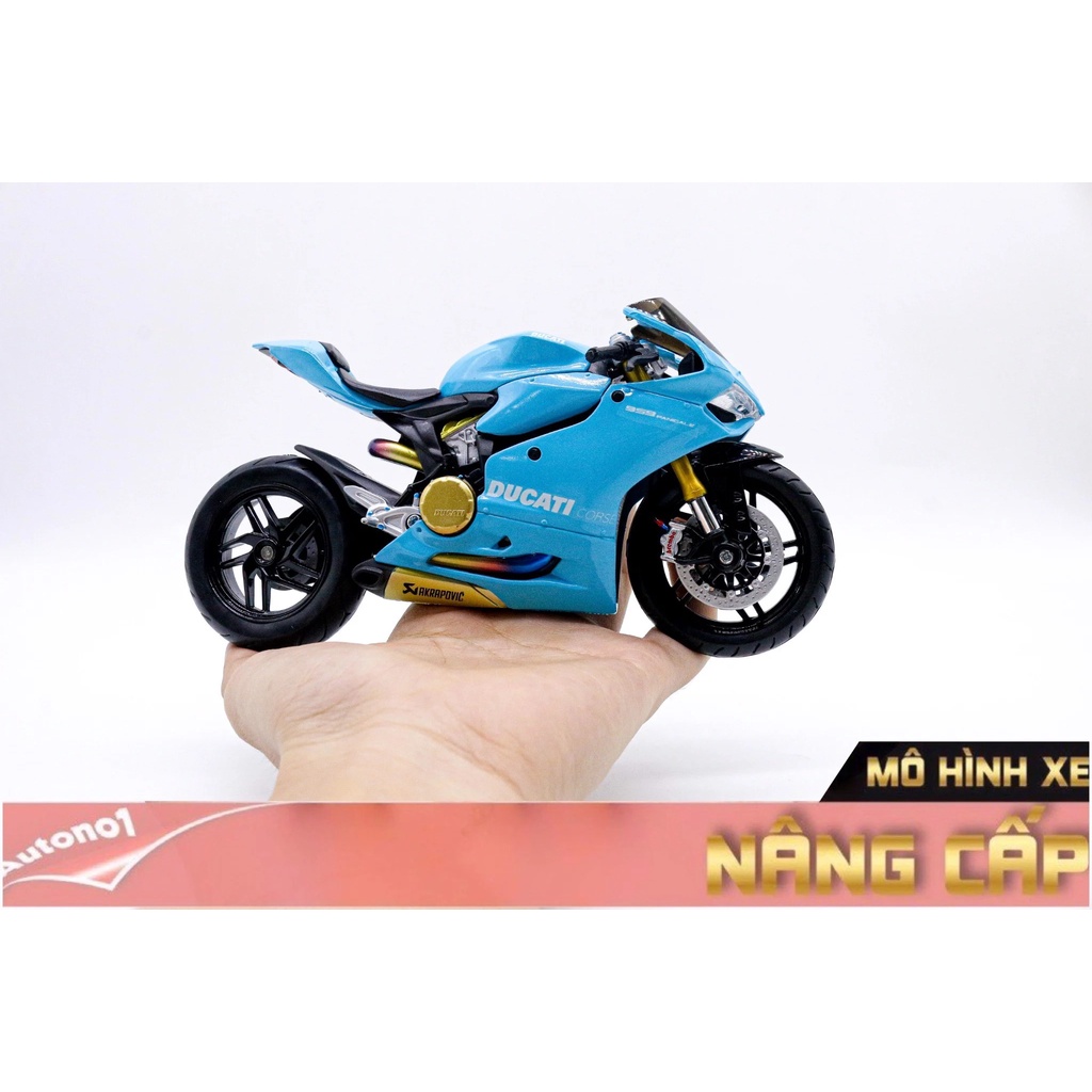 MÔ HÌNH XE DUCATI CORSE 959 PANIGALE SKY BLUE 1:12 AUTONO1 D148