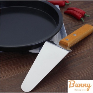 Xẻng xúc pizza tam giác cán gỗ