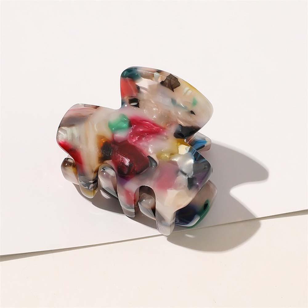 SOMEDAYZL Kẹp Tóc Càng Cua Họa Tiết Vân Đá Cẩm Thạch Phong Cách Hàn Quốc