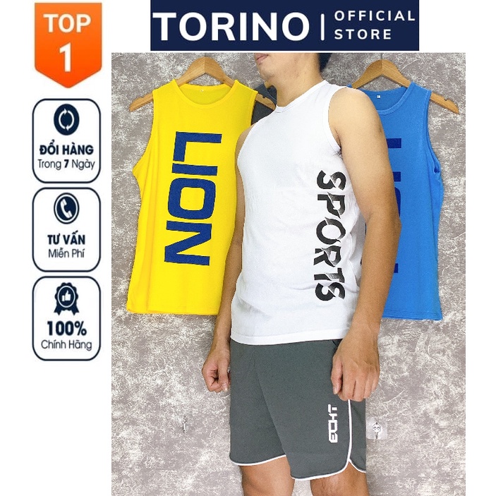 Áo ba lỗ 𝐒𝐏𝐎𝐑𝐓𝐒, áo tập gym, thể thao, chạy bộ nam chất vải Thun Mè Thái cao cấp siêu thoáng mát