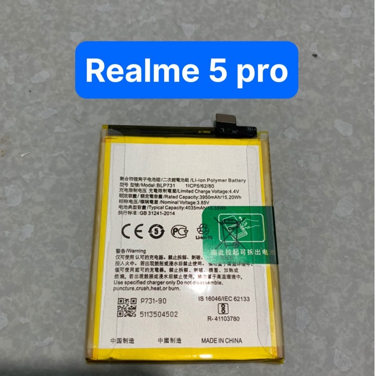 pin Realme 5 pro / BLP731 / pin zin 4035mAh