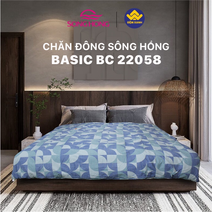 Chăn đông Sông Hồng Basic cotton BC22058