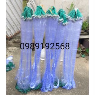 Lưới đánh cá 3 màn then 5 cao 1m dài 50m bắt cá từ 800g đến 4kg