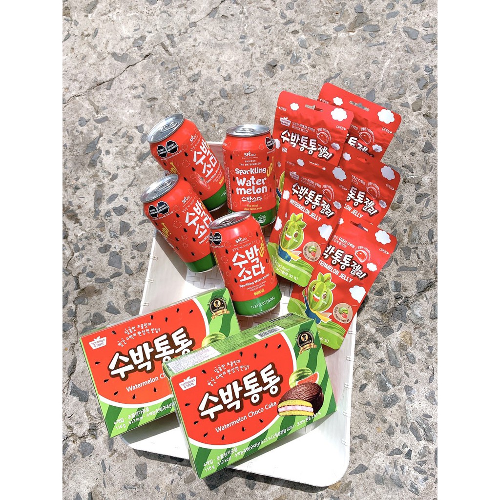 ( Bán sỉ ) Lốc 8 gói Kẹo dẻo dưa hấu SFC Watermelon Jelly 50gr
