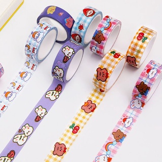 Cuộn băng dính Washi 5m trang trí dễ thương
