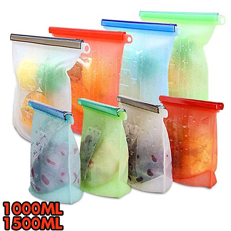 PVN9870 Túi Zip Silicon đựng bảo quản thực phẩm (Silicon Zip bag for food preservation) T2 .
