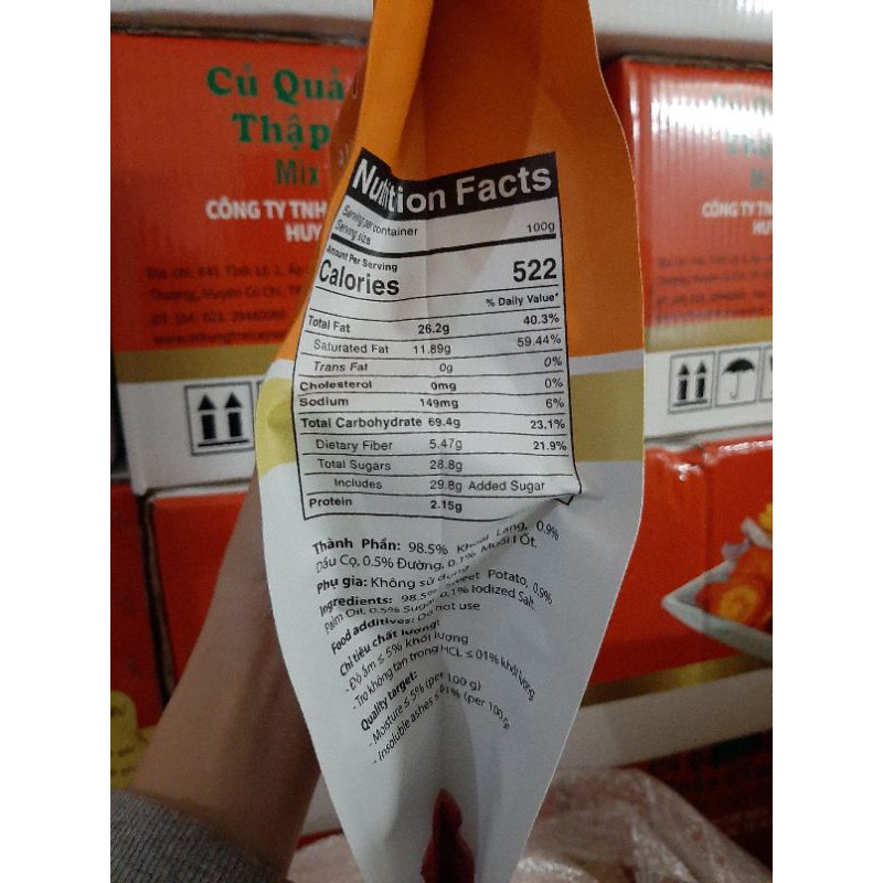 Gói 250G Khoai Lang Sấy Hỗn Hợp Huynh Đệ Tề Hùng Date 2024