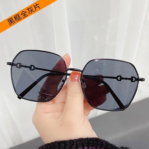 Kính mát gọng vuông kim loại thời trang cho nam nữ