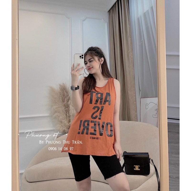 áo pull sát nách chữ