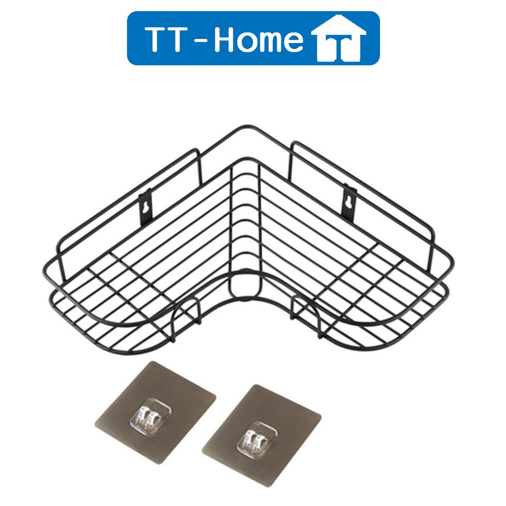 Kệ góc nhà tắm inox dán tường chịu lực siêu chắc, kệ góc tường nhà tắm tiện ích TT -HOME