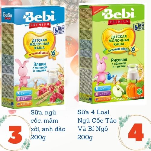 Bột ăn dặm BEBI bé 6 tháng trở lên