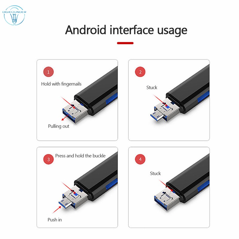 Đầu Đọc Thẻ Nhớ Usb 3.0 5 Trong 1 Chất Lượng Cao