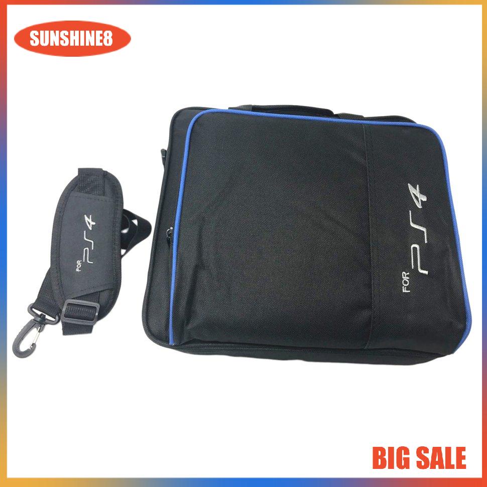 【SUN】Game Console Storage Bag Shoulder Bag Travel Case for PS4 Console Accessories