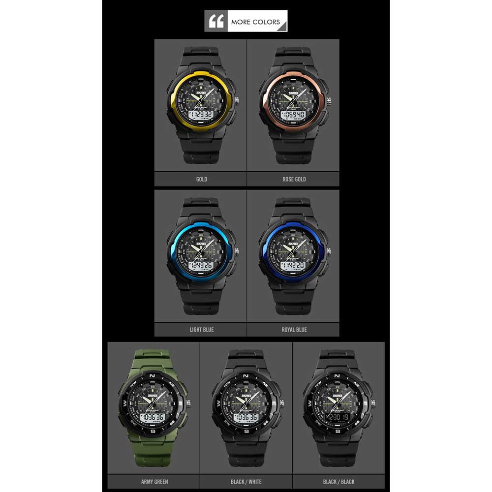 Đồng Hồ Quartz Điện Tử Hiển Thị Led SKMEI 1454 Chống Thấm Nước 50M