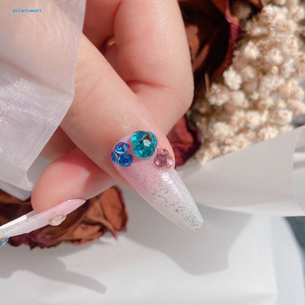 Atl| Hộp Đá 3D Nhiều Kích Cỡ Đính Móng Nghệ Thuật