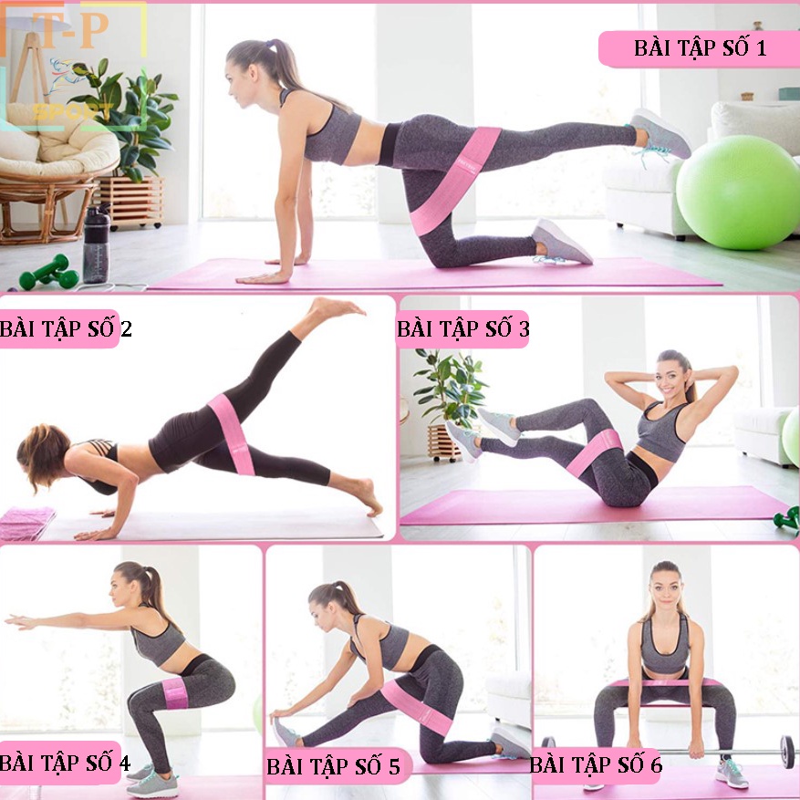 Dây kháng lực tập GYM ❤️FREESHIP❤️ Dây kháng lực Miniband đàn hồi tập thể dục Squats Yoga Tập Chân❤️Tay❤️Hông Siêu Bền