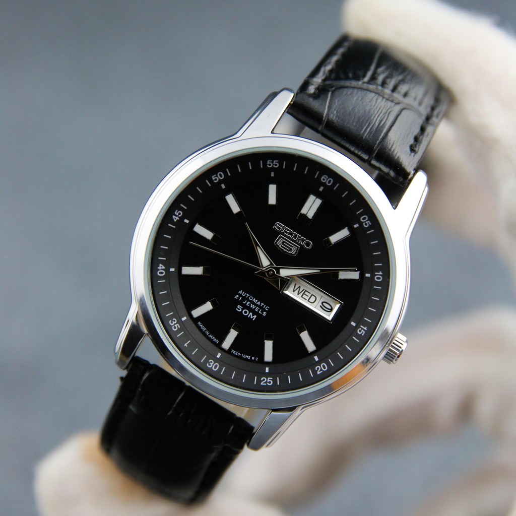 Đồng hồ nam dây da SE3235 mặt kính chống nước chống xước thiết kế lịch lãm 2 màu sang trọng | BigBuy360 - bigbuy360.vn