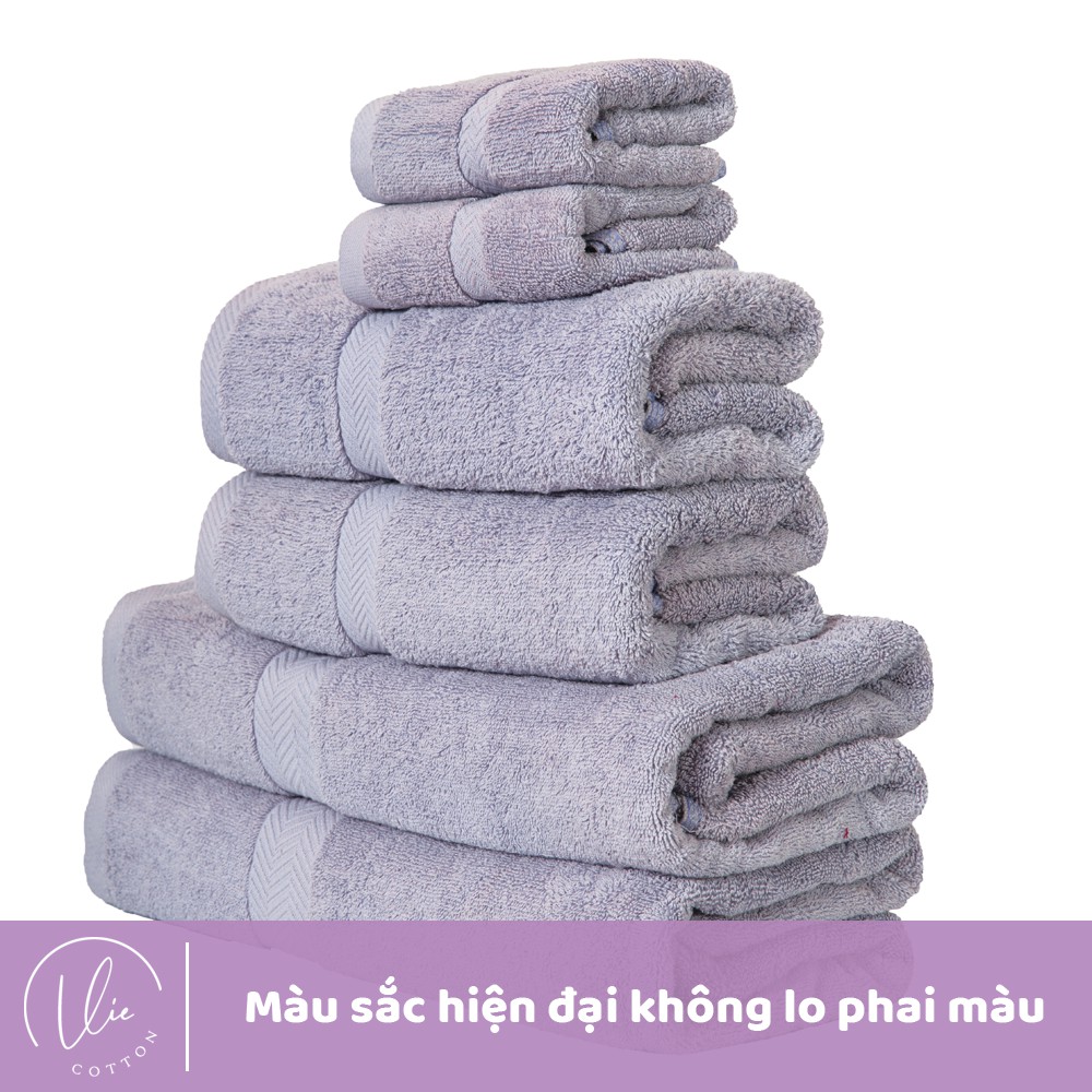 Khăn tắm VIE HNCT1 70x140 cotton cao cấp 100% siêu to siêu dày siêu mềm mịn thấm hút cam kết giao đúng màu