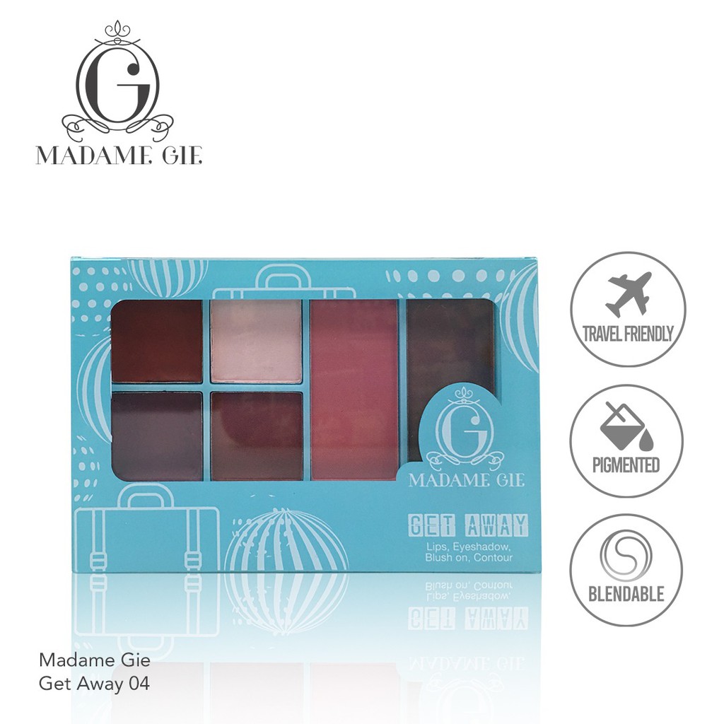 (hàng Mới Về) Bảng Phấn Trang Điểm Mặt Madame Gie Getaway | BigBuy360 - bigbuy360.vn
