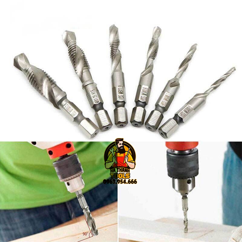 Mũi Taro Tạo Ren Thép Hss Đầy Đủ Các Loại M3-M10 - Phụ Kiện Máy Khoan