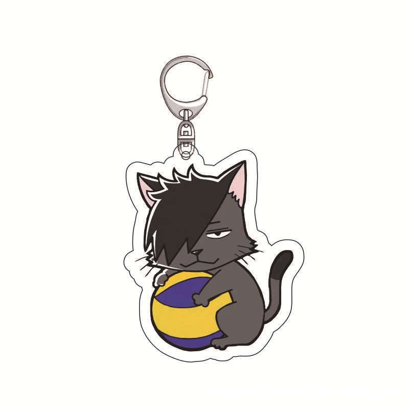 Móc Khóa Hình Nhân Vật Hinata Shoyo Tsukishima Kei Bằng Acrylic Thời Trang