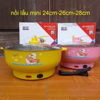 Mua nồi lẩu mini nấu mì ❤️FREESHIP❤️ nồi lẩu đa năng 18cm 26cm 28cm 1 tầng