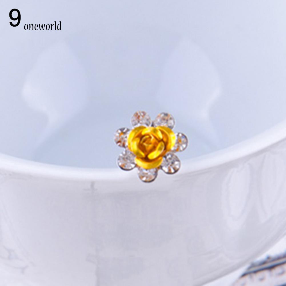 Bao Da Điện Thoại Thời Trang Cho OW OW OW OW☀Set 5 Kẹp Tóc Hoa Hồng Đính Đá Sang Trọng Cho Cô Dâu